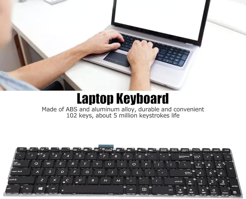 ASUS K555 X555L R556L F555L D4010 Laptop Replacement Keyboard 102 Keys ABS Aluminum Alloy - Image 2